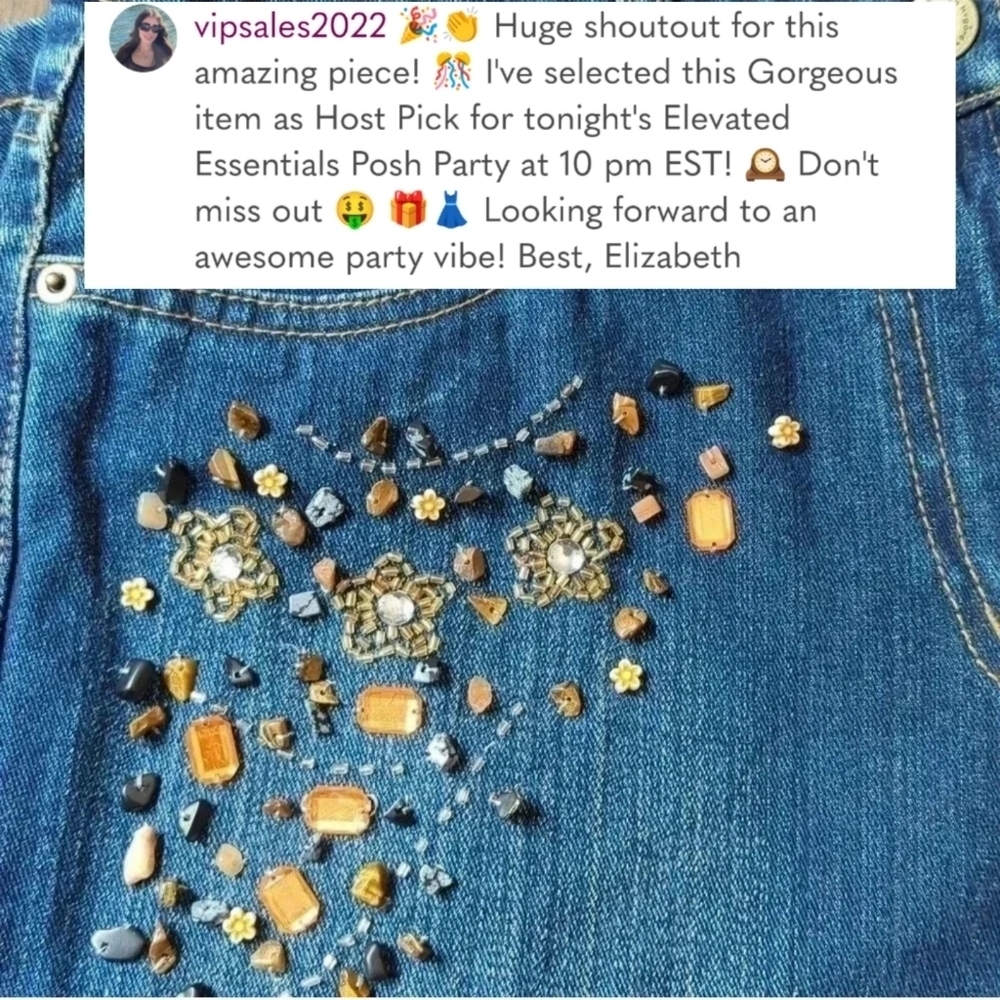 🔥Host Pick🎉Bedazzled  Jeans - Picture 12 of 12